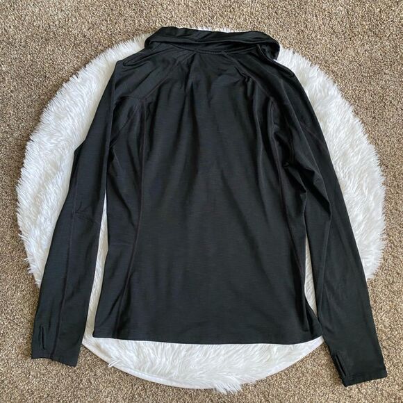 Under Armour Quarter Zip Pullover Top Black Womens Size Large - Picture 2 of 6